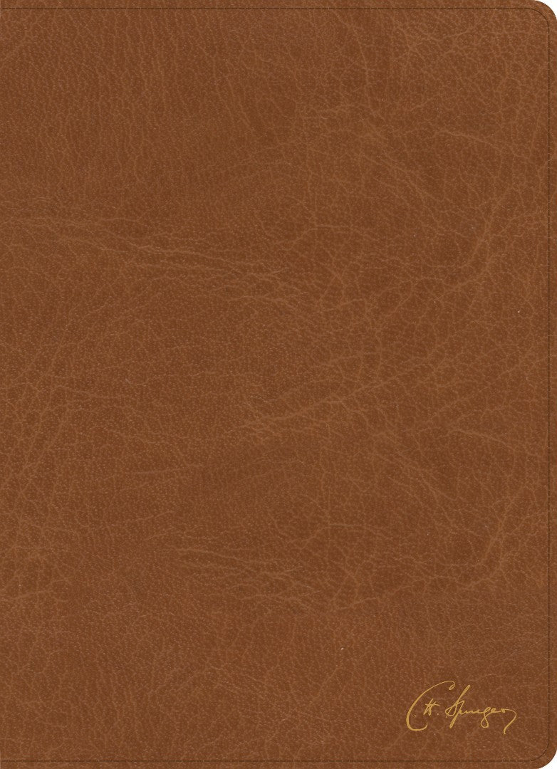 KJV Spurgeon Study Bible, Tan Leathertouch - Re-vived