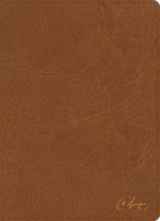 KJV Spurgeon Study Bible, Tan Leathertouch - Re-vived
