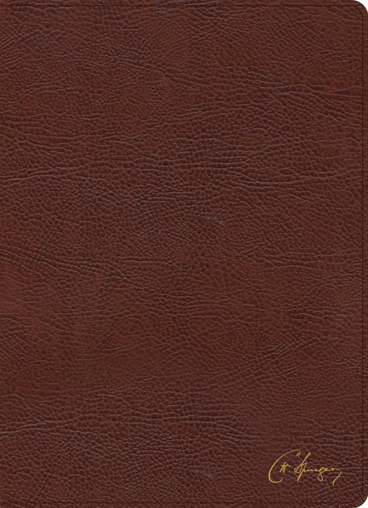 KJV Spurgeon Study Bible, Brown Bonded Leather - Re-vived
