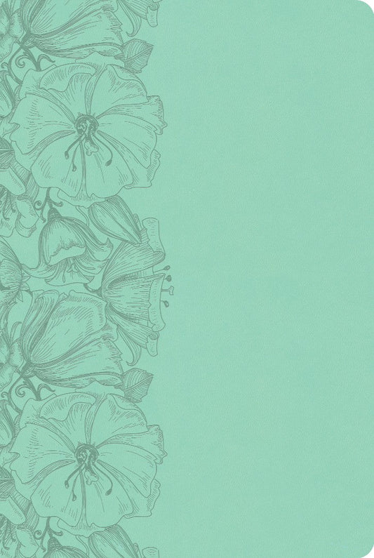CSB Large Print Thinline Bible, Light Teal Leathertouch, Val - Re-vived