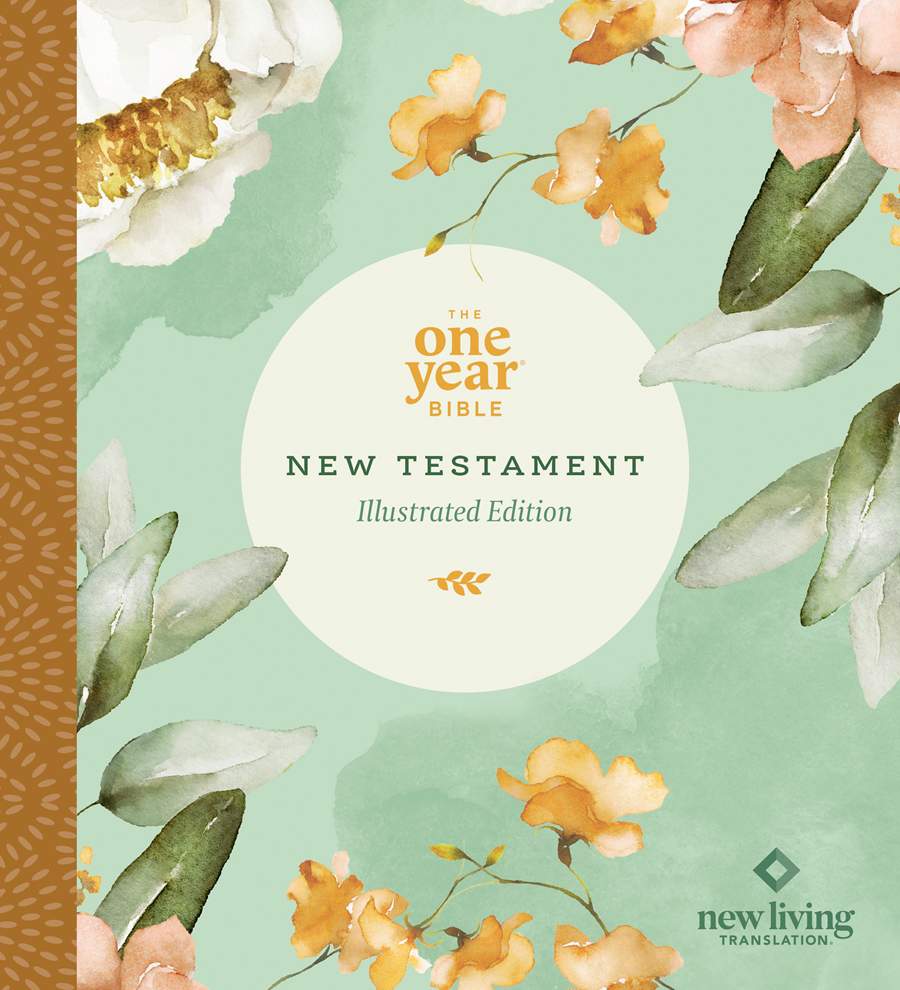 NLT One Year Bible New Testament, Floral - Re-vived