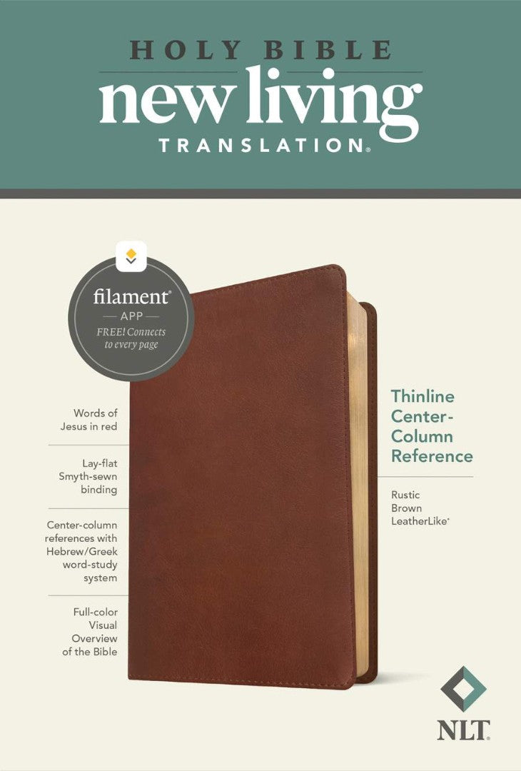 NLT Thinline Center-Column Reference Bible, Filament Edition - Re-vived