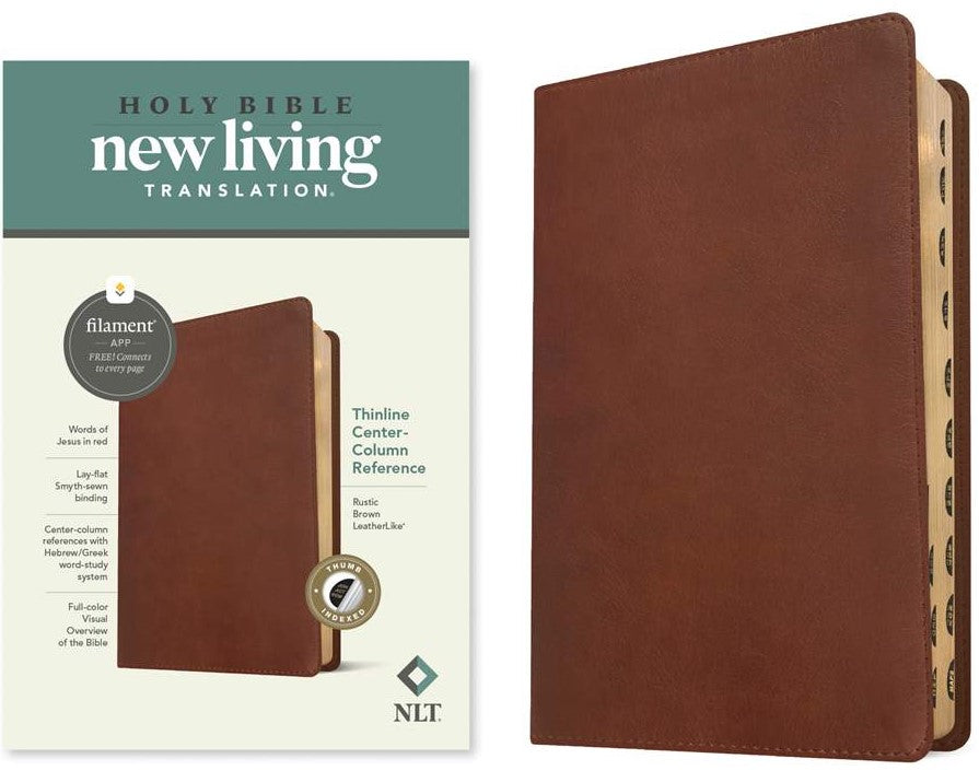 NLT Thinline Center-Column Reference Bible, Filament Edition - Re-vived