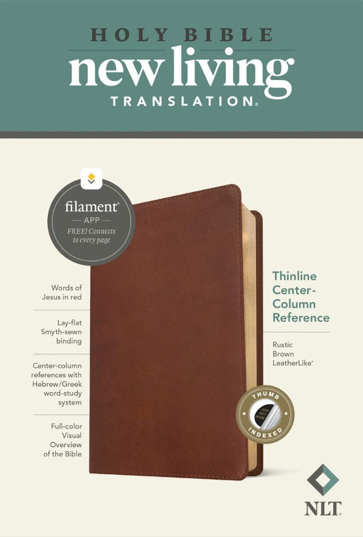 NLT Thinline Center-Column Reference Bible, Filament Edition - Re-vived
