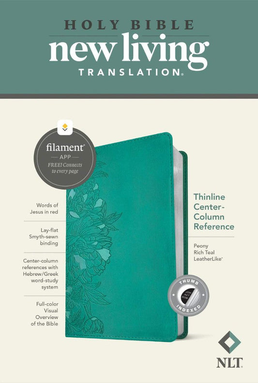 NLT Thinline Center-Column Reference Bible, Filament Edition - Re-vived