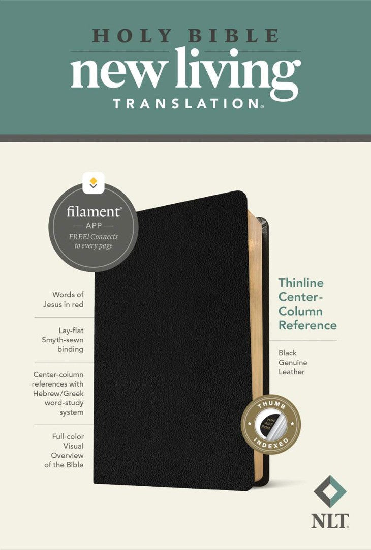 NLT Thinline Center-Column Reference Bible, Filament Edition - Re-vived