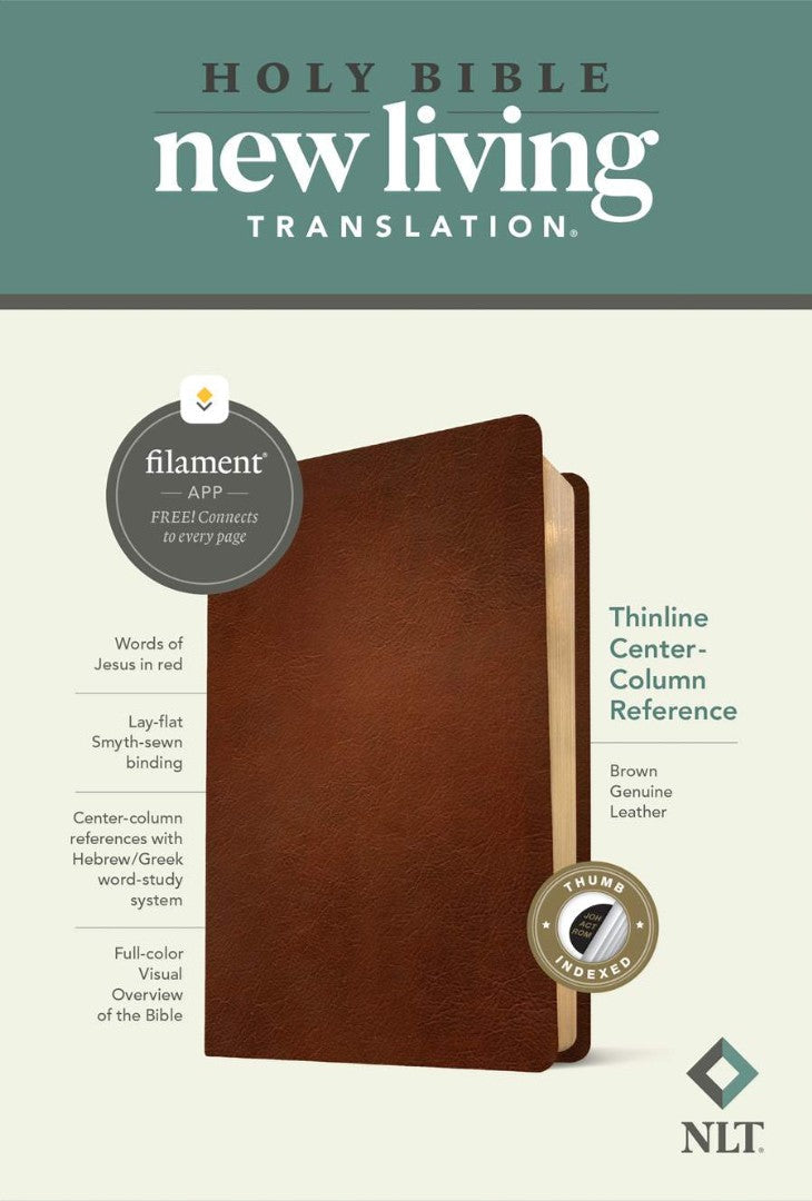 NLT Thinline Center-Column Reference Bible, Filament Edition - Re-vived
