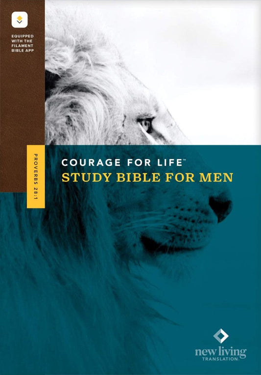 NLT Courage for Life Study Bible for Men, Filament Edition - Re-vived
