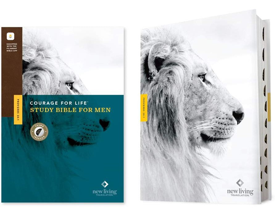 NLT Courage for Life Study Bible for Men, Filament Edition - Re-vived