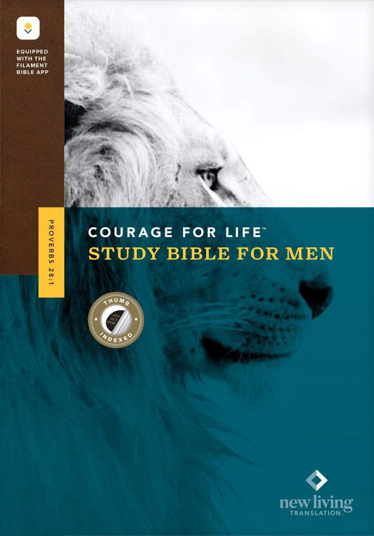 NLT Courage for Life Study Bible for Men, Filament Edition - Re-vived