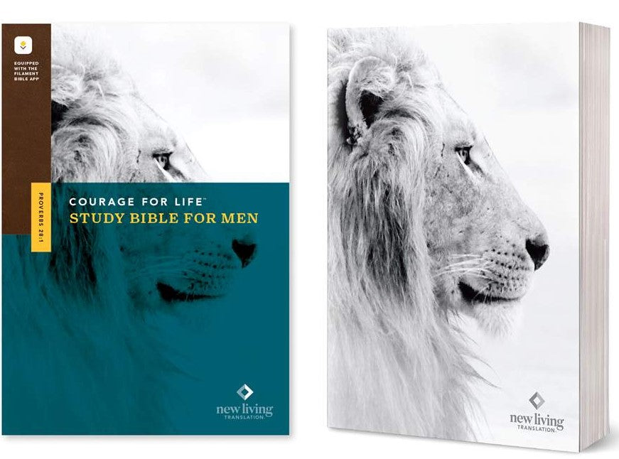 NLT Courage for Life Study Bible for Men, Filament Edition - Re-vived
