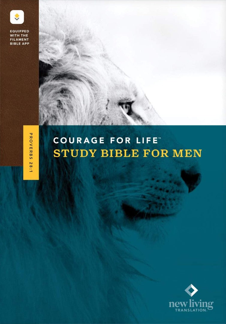 NLT Courage for Life Study Bible for Men, Filament Edition - Re-vived