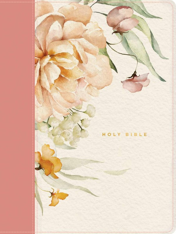 NLT Wide Margin Bible, Filament Edition, Dusty Pink - Re-vived