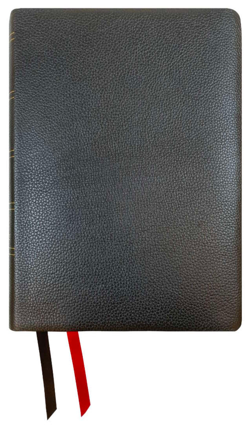NASB 2020 Wide Margin Reference Bible, Black Genuine Leather - Re-vived