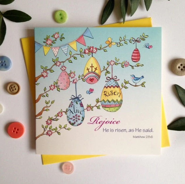 Rejoice Tree Easter Cards (Pack of 5) - Re-vived