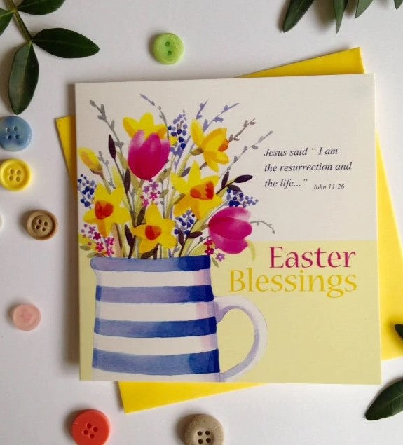 Easter Bloom Easter Cards (Pack of 5) - Re-vived