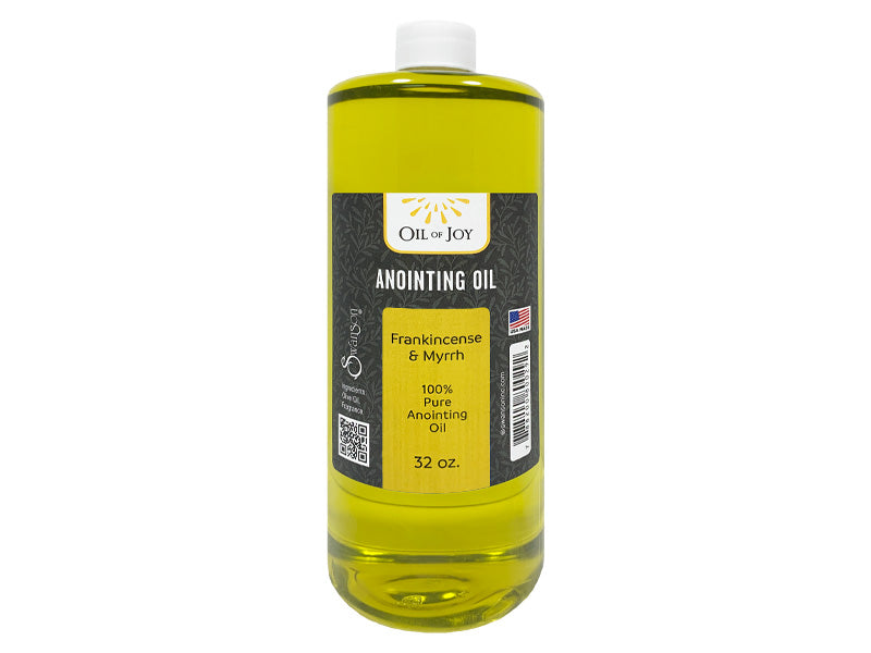 Anointing Oil Frankincense & Myrrh Refill 32 Oz Bottle - Re-vived