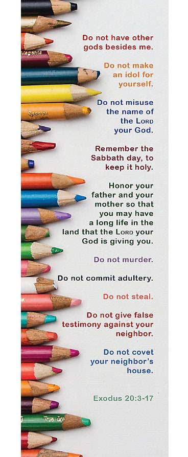 10 Commandments for Kids Bookmark (pack of 25) - Re-vived