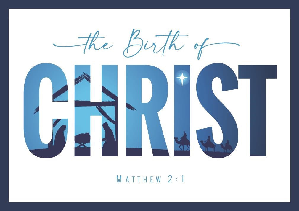 The Birth of Christ Christmas Cards (pack of 10) - Re-vived