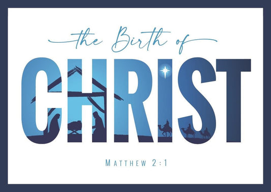 The Birth of Christ Christmas Cards (pack of 10) - Re-vived