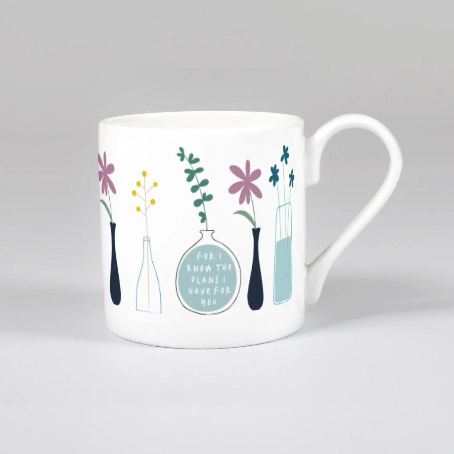 For I Know (Stems) Bone China Mug - Re-vived