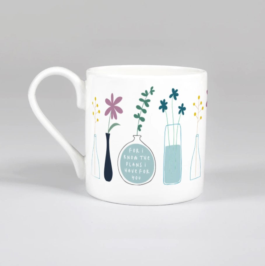 For I Know (Stems) Bone China Mug - Re-vived