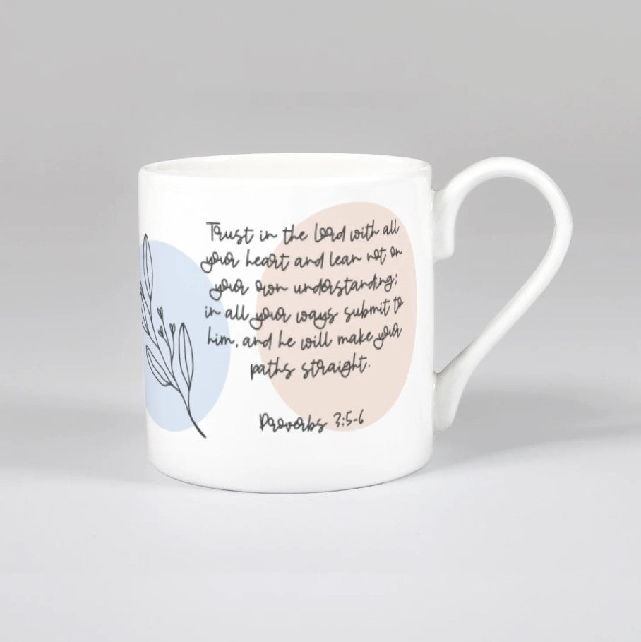 Trust in the Lord (Flora) Bone China Mug - Re-vived