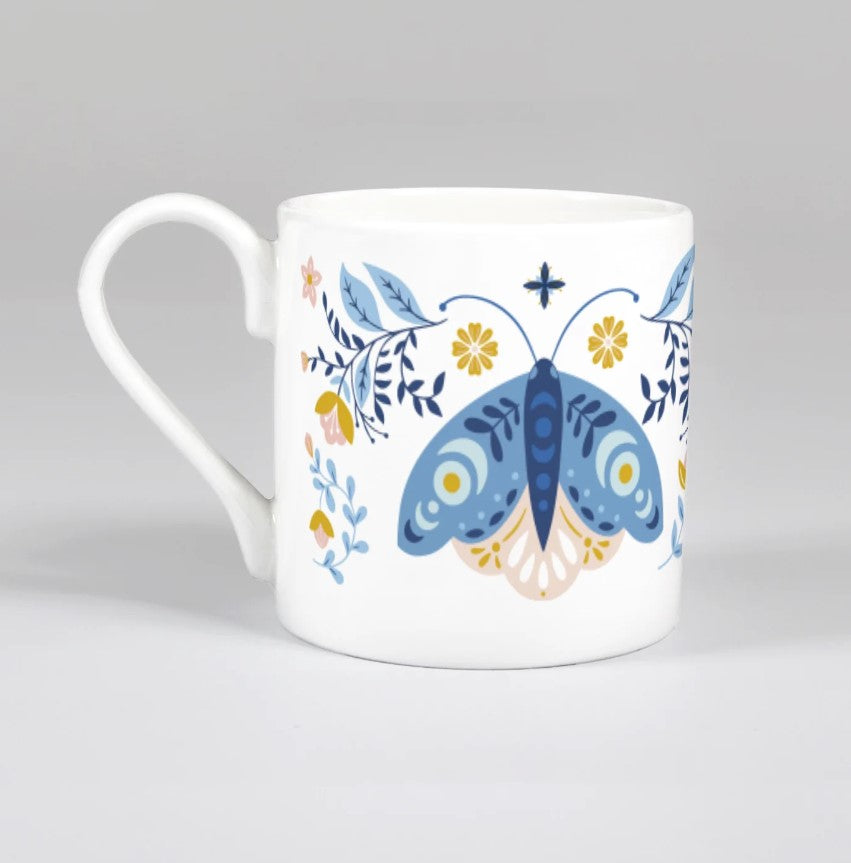 New Creation (Moth) Bone China Mug - Re-vived