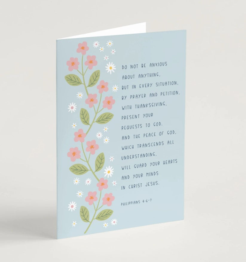 Do Not Be Anxious Encouragement Card & Envelope - Re-vived