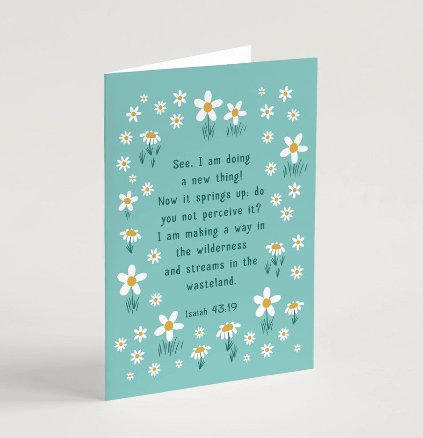 See I am Doing a New Thing Encouragement Card & Envelope - Re-vived