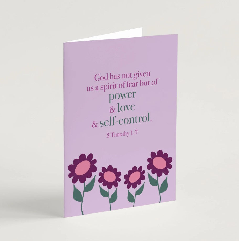 Power and Love Encouragement Card & Envelope - Re-vived