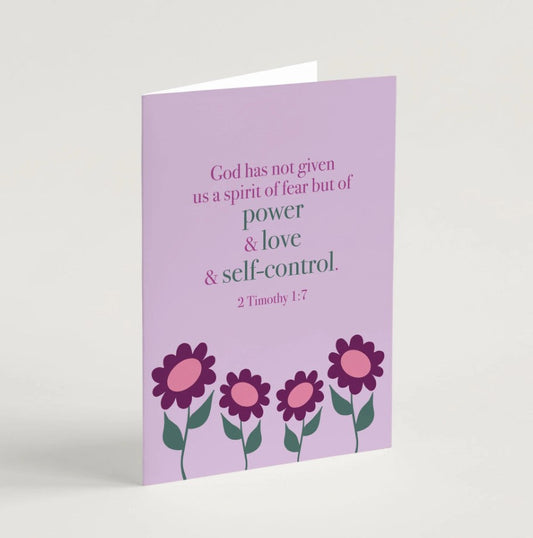 Power and Love Encouragement Card & Envelope - Re-vived