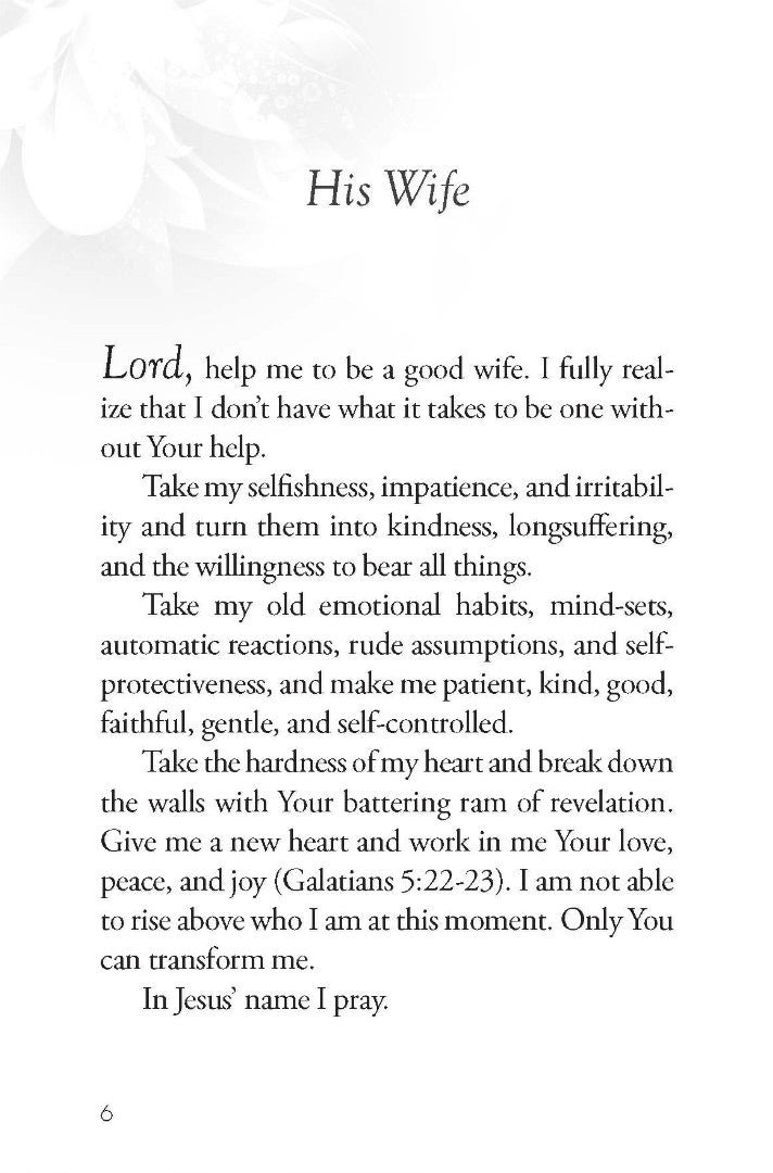 The Power Of A Praying Wife Book Of Prayers - Re-vived