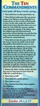 The Ten Commandments - Bible Passage Bookmarks (10 pack) - Re-vived