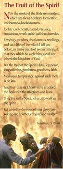 The Fruit of the Spirit - Bible Passage Bookmarks - Re-vived