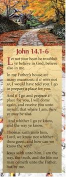 Let not your heart be troubled - Bible Passage Bookmarks - Re-vived