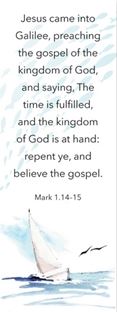 Jesus Came into Galilee, Mark 1:14 Bookmark - Re-vived