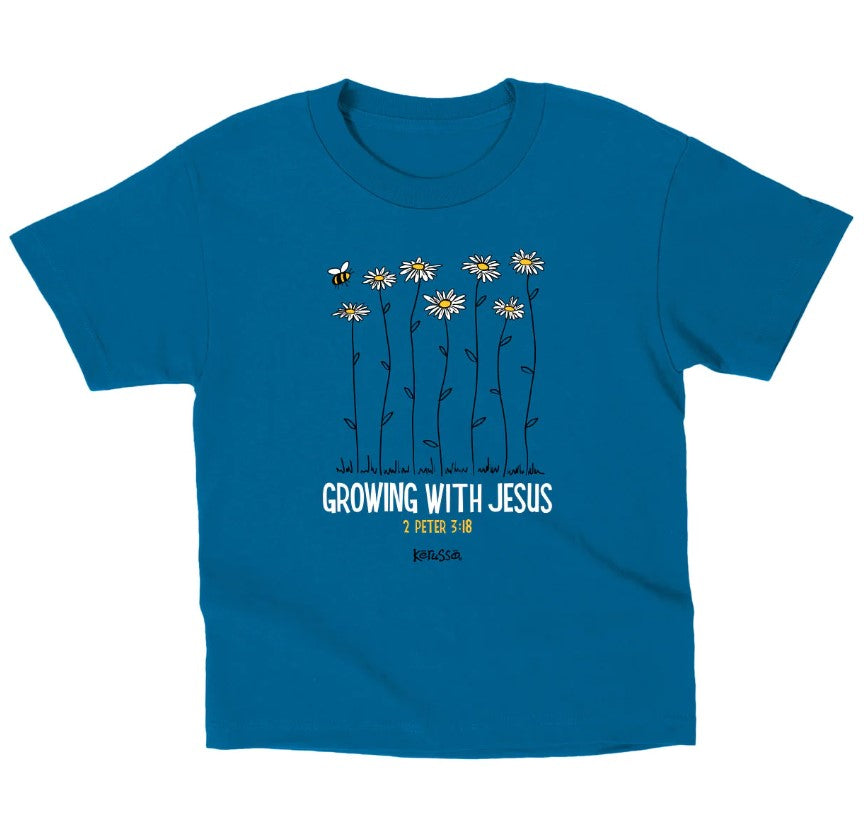 Growing with Jesus Kids T-Shirt, 4T - Re-vived