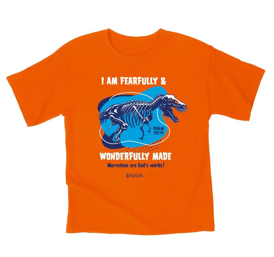 Wonderfully Made Dinosaur Kids T-Shirt, 5T - Re-vived