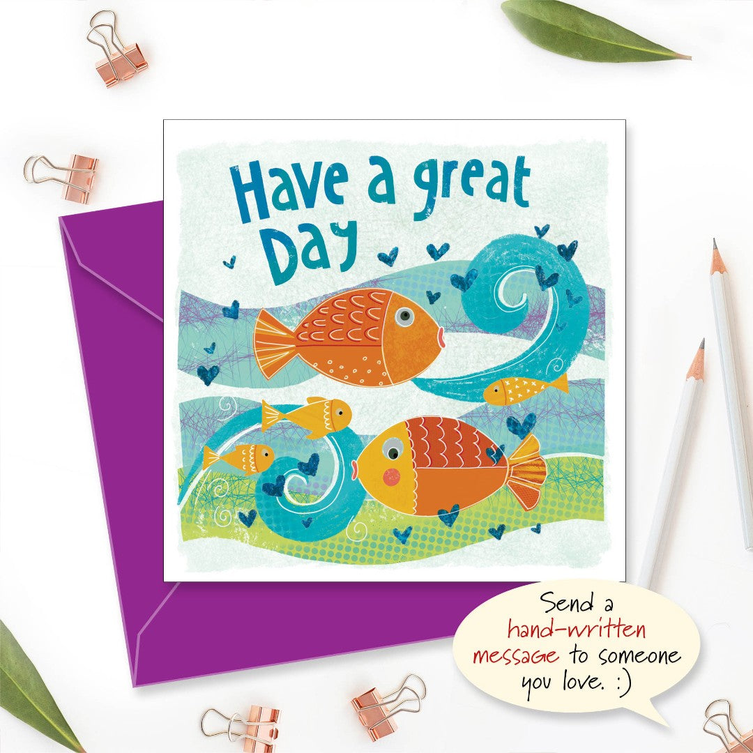 Have a Great Day Greetings Card - Re-vived