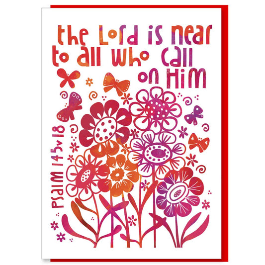 The Lord is Near Greetings Card - Re-vived