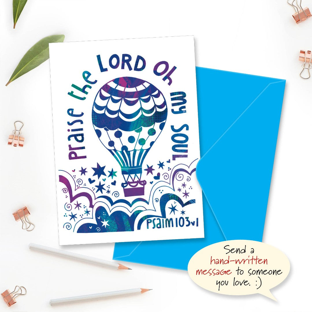 Praise the Lord Greetings Card - Re-vived