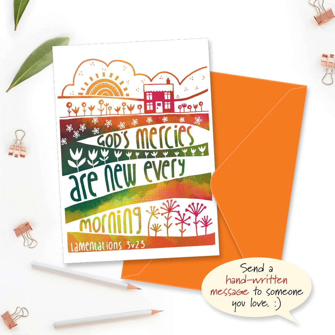 God’s Mercies Greetings Card - Re-vived