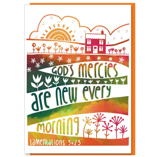 God’s Mercies Greetings Card - Re-vived