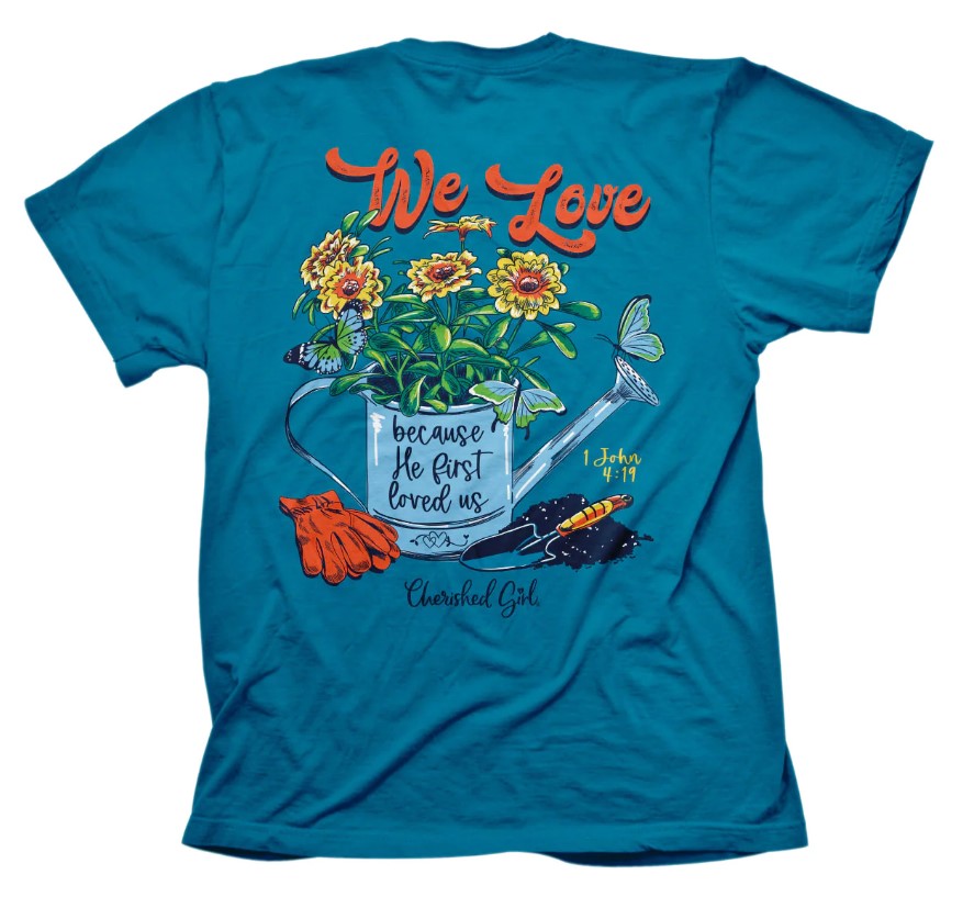 Cherished Girl Gardening T-Shirt, Large - Re-vived