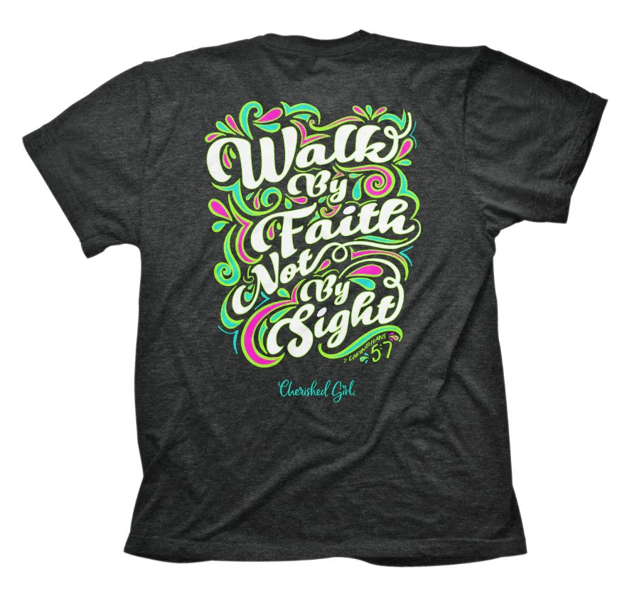 Cherished Girl Walk by Faith T-Shirt, 3XLarge - Re-vived