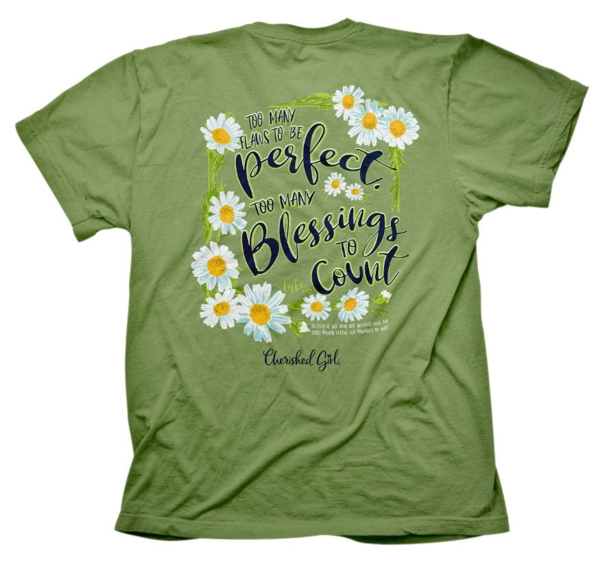 Cherished Girl Many Blessings T-Shirt, Large - Re-vived
