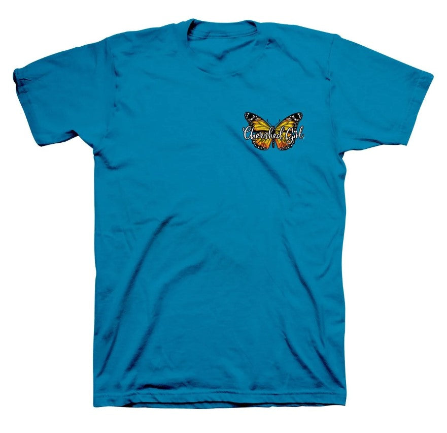 Cherished Girl Transformed Butterfly T-Shirt, XLarge - Re-vived
