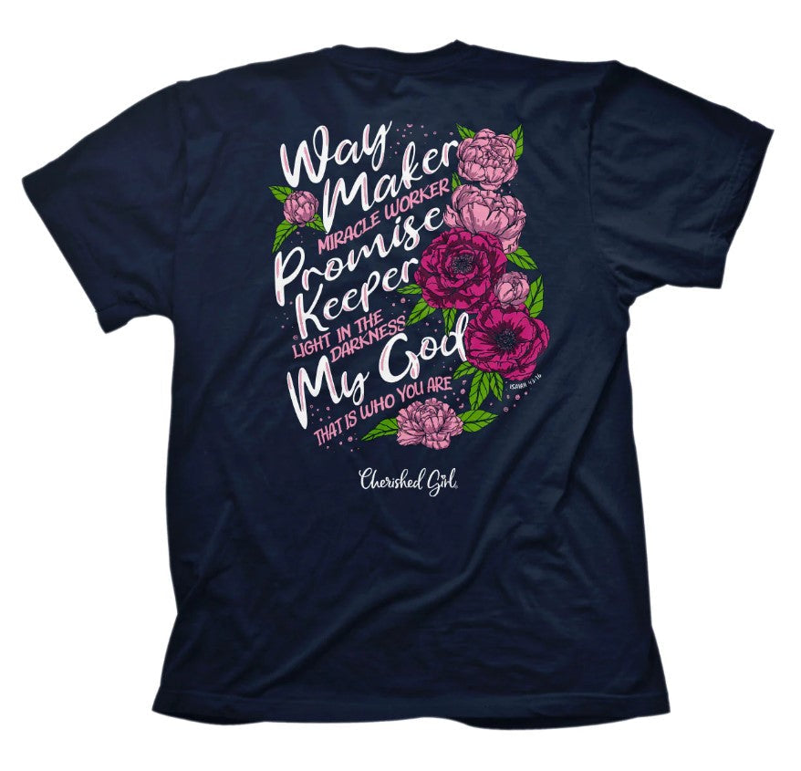 Cherished Girl Way Maker T-Shirt, Large - Re-vived