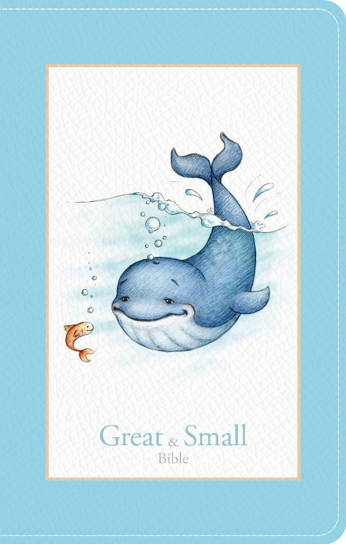 KJV Great and Small Bible, Baby Blue Leathertouch - Re-vived